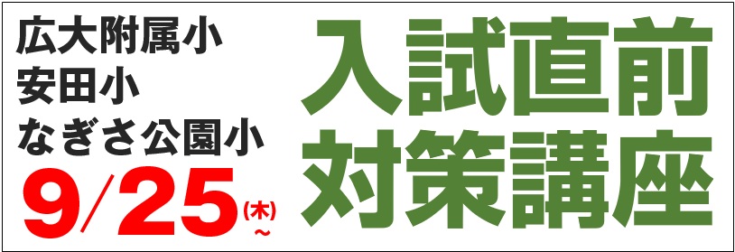 小学入試　広大附属・安田・東雲小適性診断テスト | 広島の学習塾・進学塾・個別指導｜大木スクール